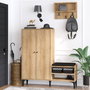 Hanah Home Jess Zapatero con Perchero en Roble